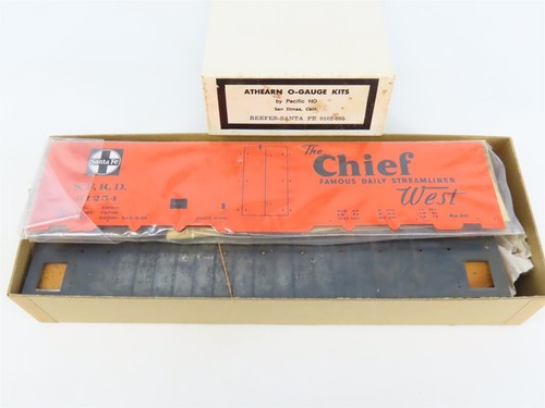 Kit Athearn de 2 rieles escala O 0102 SFRD Santa Fe "Jefe" 40' refrigerador de acero #31254 | Condition: Used