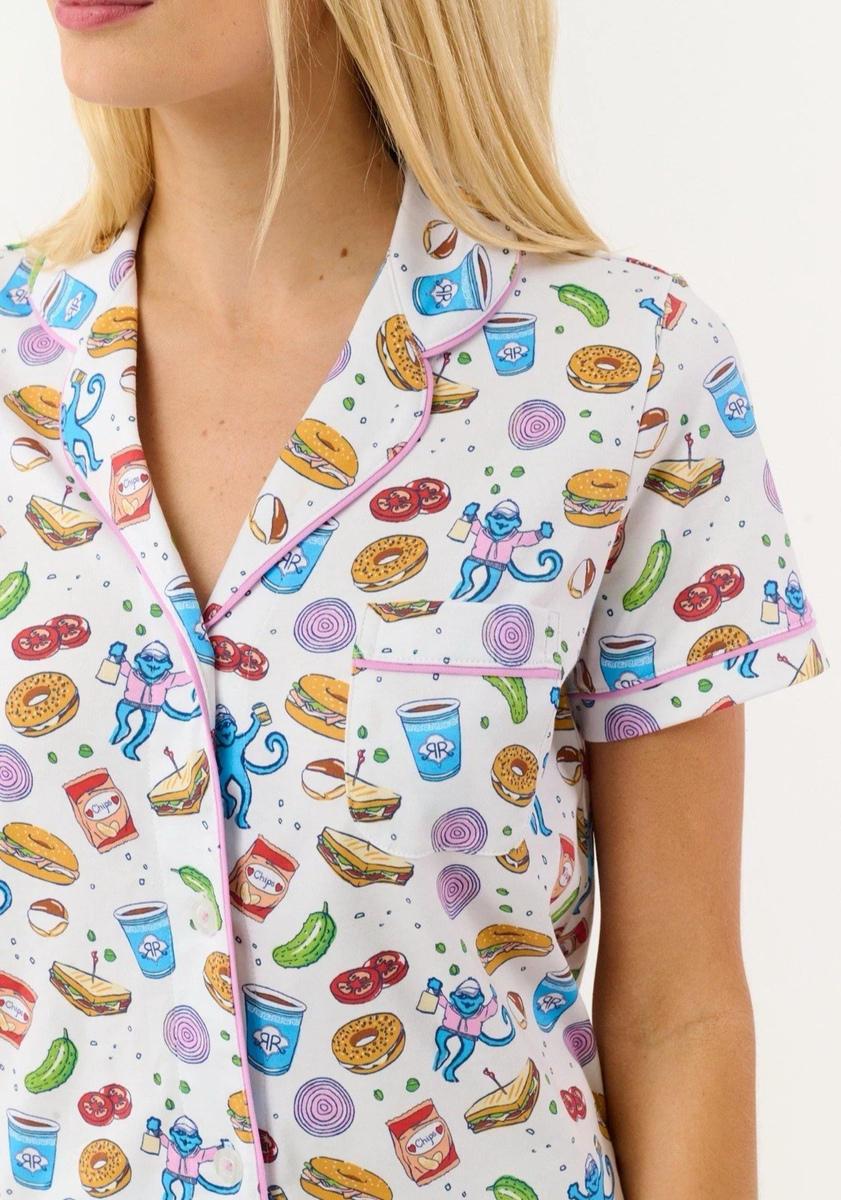 Roller Rabbit NYC New York City Nosh Monkey Polo Pajama PJ LIMITED