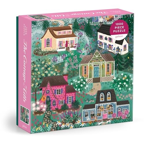 Joy Laforme The Cottage Hills 1000 Piece Puzzle in a Square by Galison HARDBACK - Image 4
