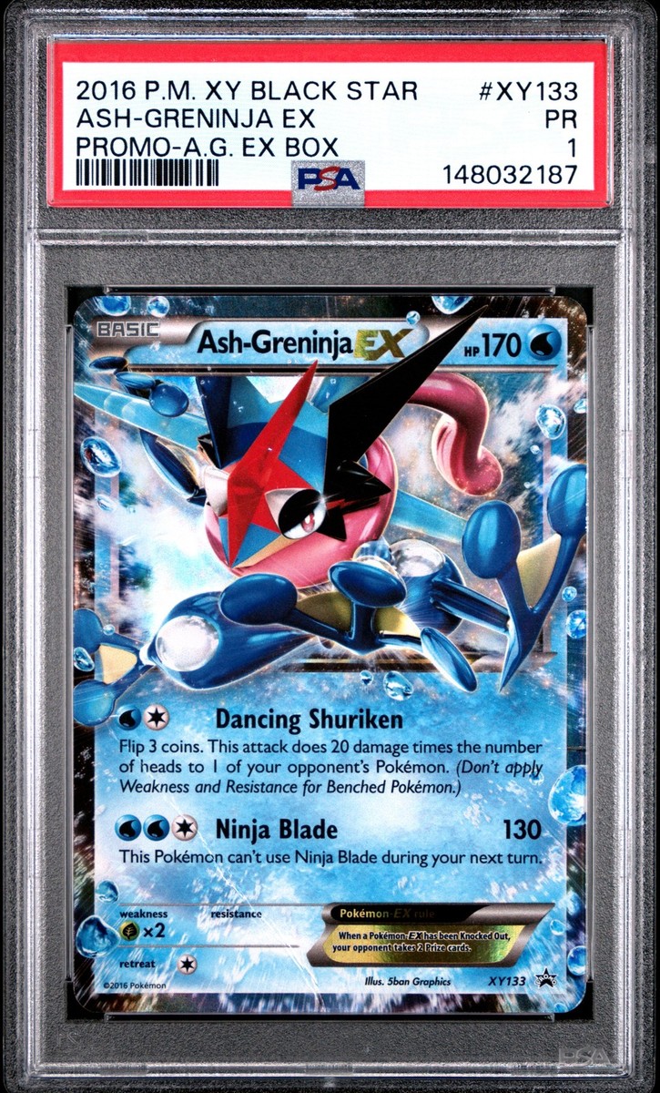2016 POKEMON XY BLACK STAR PROMO ASH-GRENINJA EX BOX ASH-GRENINJA