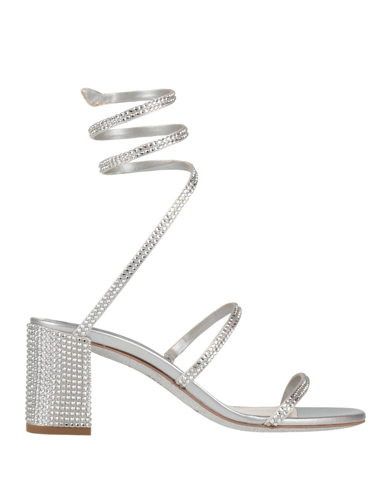 Rene Caovilla - Women - Satin Sandals - Silver 197590₽