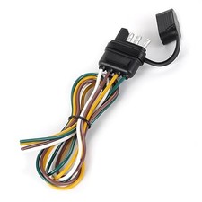 25 Inch 4-Way Flat Trailer Connector 16AWG, Water Dust Proof 4 Prong Wiring Harn