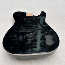 Guitar Body Telecaster 70s HH alder wood black 4.00 LBS STRAT POCKET
