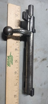 Spanish M1893 M1916 Mauser Bolt, Complete, 7x57mm Mauser, Round Head, Curve Hand
