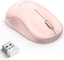 Wireless Mouse for Laptop, 2.4G Silent Computer Mouse Quiet Click with 5 DPI