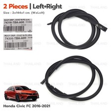 Modanatura a goccia laterale tetto Lh+Rh adatta per Honda Civic FC berlina 2016 - '21