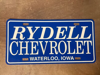 Rydell Chevrolet Waterloo Iowa License Plate Booster Thin Plastic