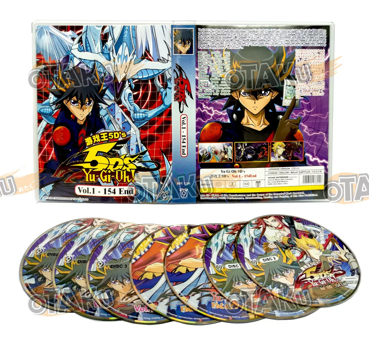 YU-GI-OH ! 5D'S - COMPLETE ANIME TV SERIES BOX SET (1-154 EPS) (ENG SUBS)