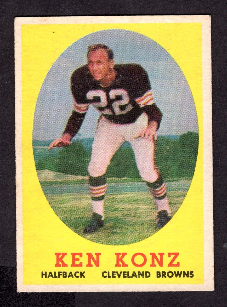 1958 TOPPS KEN KONZ CARD NO:26 EXMINT CONDITION | eBay