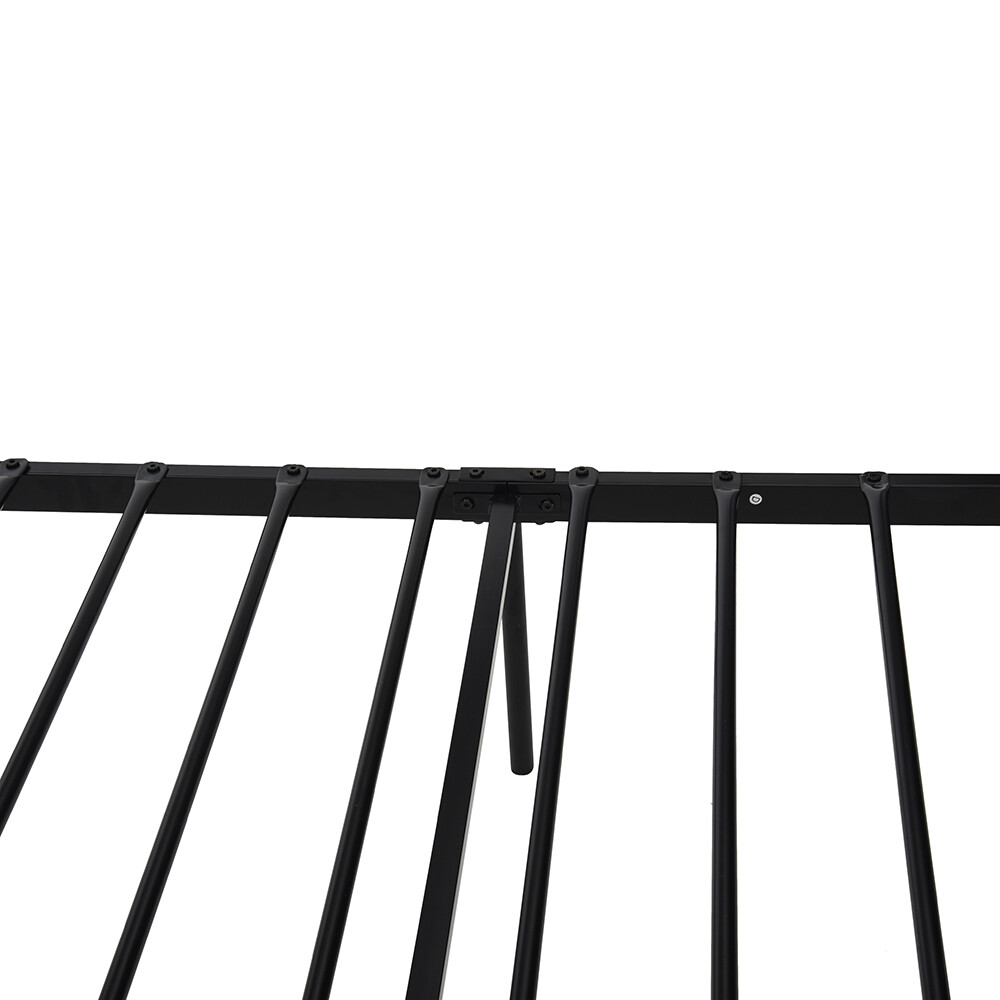 Simple Metal Bed 3ft Single 4ft6 Double Bed Frame Mattress Bedroom