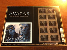 Planche timbres/plate of stamps film AVATAR movie 2009 neufs
