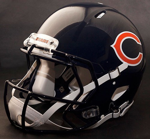 CHICAGO BEARS NFL Riddell Speed Football Helmet Facemask (Odell Beckham Jr.) - Picture 3 of 4