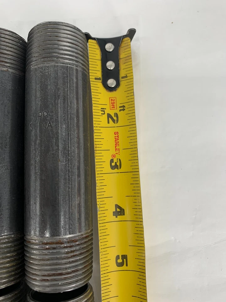 SPP 1" x 5" 16 Threaded Both Ends Schedule 40 Black Carbon Steel Pipe Lot of 12 - Image 4 of 4