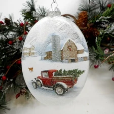Stony Creek Decorative Lights Country Christmas 5" Lightable Ornament MSN56A
