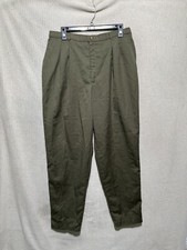 Vintage Levis Red Sportswear Pants High Waist Green Size 18 Made in USA 