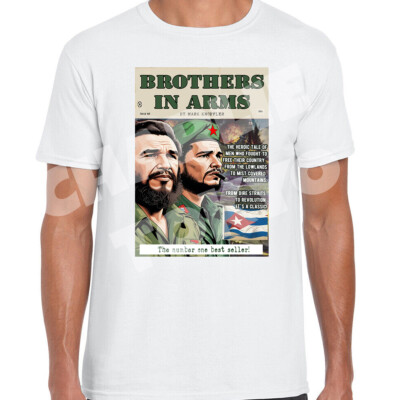 Dire Straits Inspired T-Shirt Che Guevara Fidel Castro Mash Up Original Design