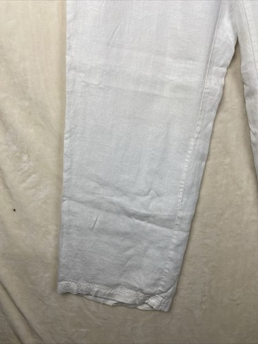 JM Collection Pants Womens 18 Plus 100% Linen Wide Leg Pockets Hi Rise Beachy - Picture 4 of 15