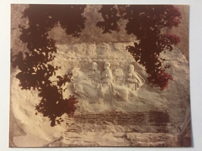 Original 1972 Photo Confederate Memorial Carving at Stone Mountain