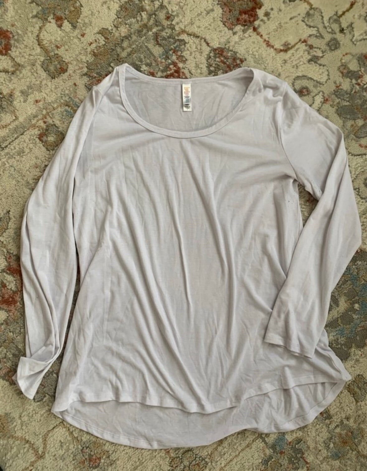 LuLaRoe Lynnae Solid White Size Large - image 1