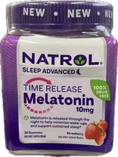 Natrol Time Release Melatonin 10 mg, Dietary Supplement, EXP 02/2026 (2 PACK)