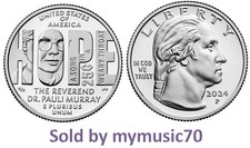 2024 P Reverend Dr. Pauli Murray American Women Quarter Program *ON HAND*