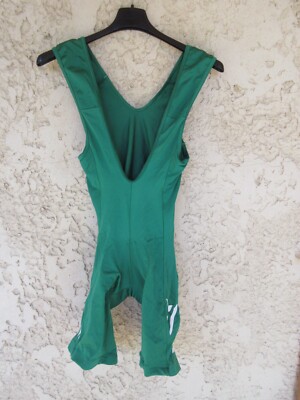 Combi Cuissard cycliste Crédit Agricole vert vintage NALINI