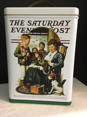 NEW Never Used - The Saturday Evening Post Tin
