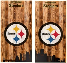 Pittsburgh Steelers Cornhole Board Vinyl wraps