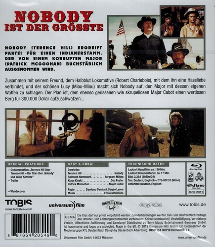BLU-RAY NEU/OVP - Nobody ist der Grösste (1975) - Terence Hill & Klaus Kinski - Bild 2 von 2