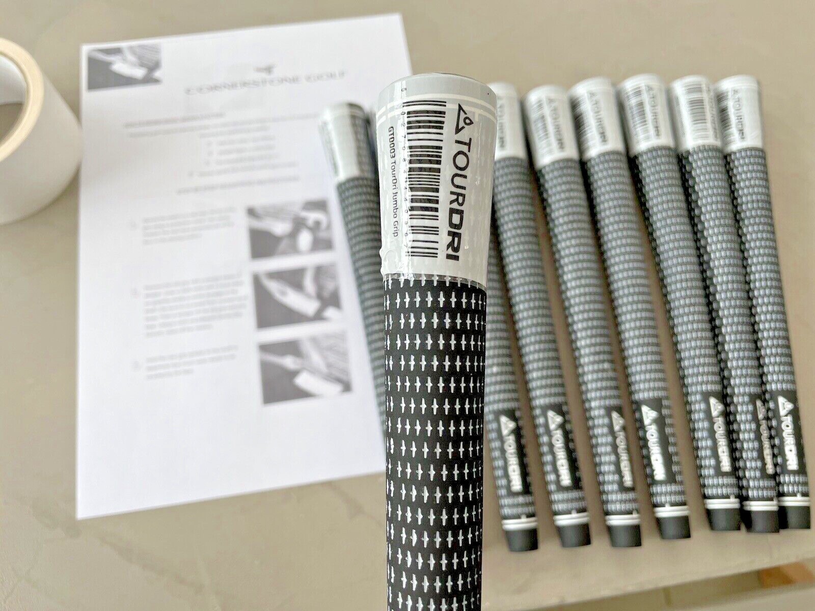Masters Golf Tour DRI Jumbo Golf Grips x 10 with Tour tape and