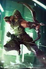 Green Arrow Art Wall Indoor Room Outdoor Poster - POSTER 20x30