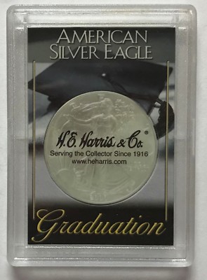 AMERICAN SILVER EAGLE - GRADUATION - 2x3 FROSTY DISPLAY CASE - 3-PACK