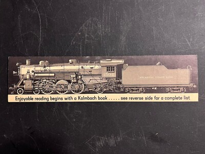 Kalmbach's Railroad Book Marker Atlantic Coast Line Dampflok