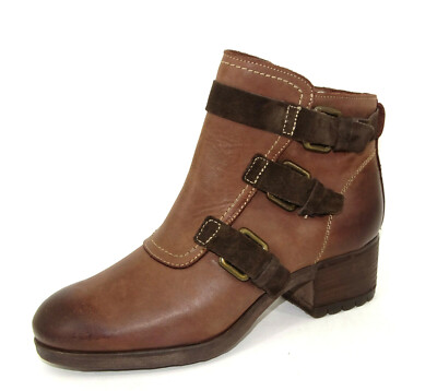 MANAS Schuhe Stiefel Stiefeletten Boots Damenstiefel LEDER Gr. 39