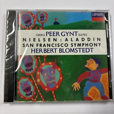 GRIEG Peer Gynt Suites & NIELSEN Aladdin BLOMSTEDT - LONDON CD 1991   BRAND NEW