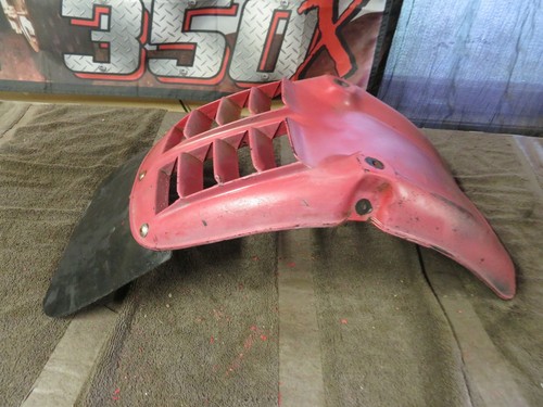 1985 Kawasaki 110 KLT110 Front Fender with Mudflap ''NO CRACKS''