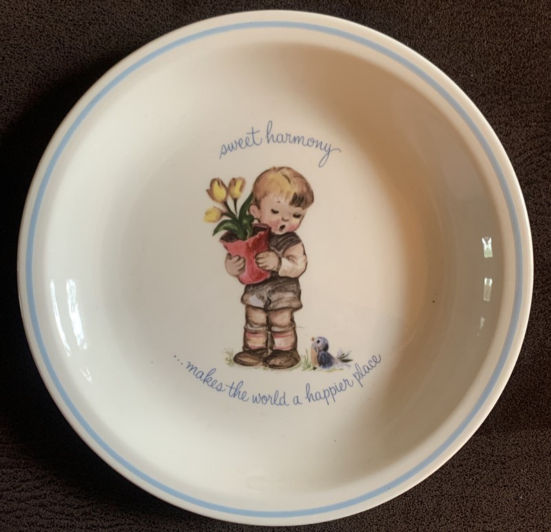 Vintage Rusties "sweet harmony" Collector Plate By Brownie made in England