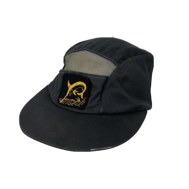 Vintage 50s 60s Marlin Patch Blue Mesh Panel Fishing Hat Cap 7 1/8 USA