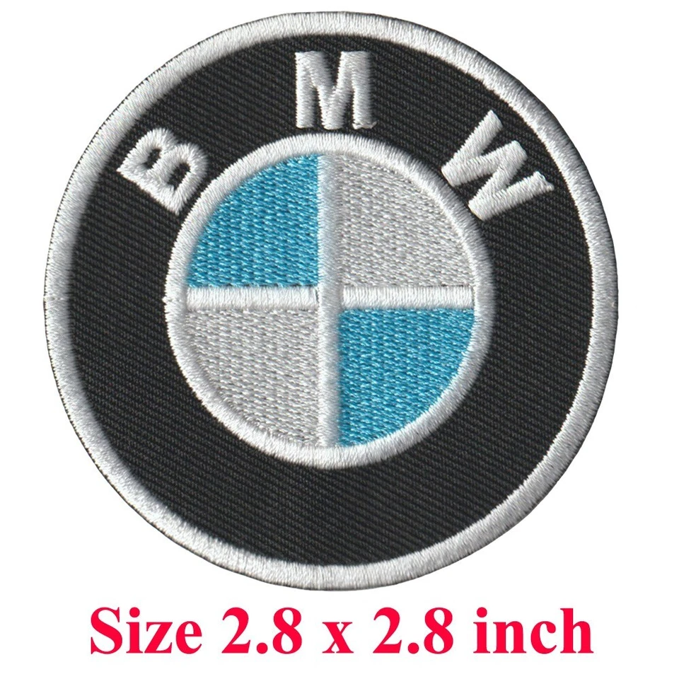 Wholesale BMW German Car Motorcycle Logo Size 2.8"x2.8" Sew Iron On Patches - Image 3 of 4
