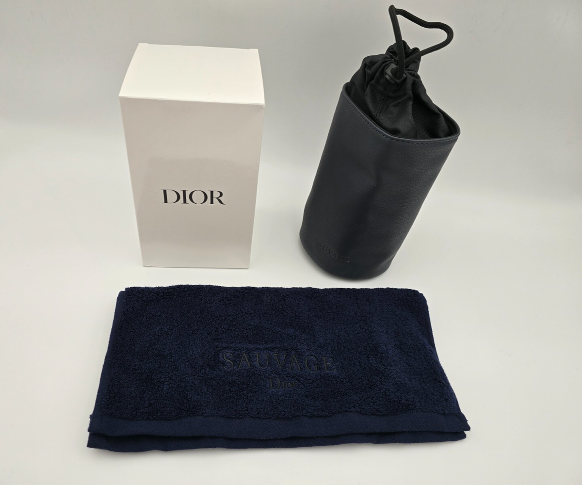 Dior Sauvage Serviette Towel & Pouch Set New Boxed | eBay