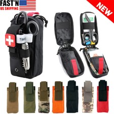 Tactical Molle Tourniquet Scissors Waist Pack First Aid Kit Medical EDC Pouch