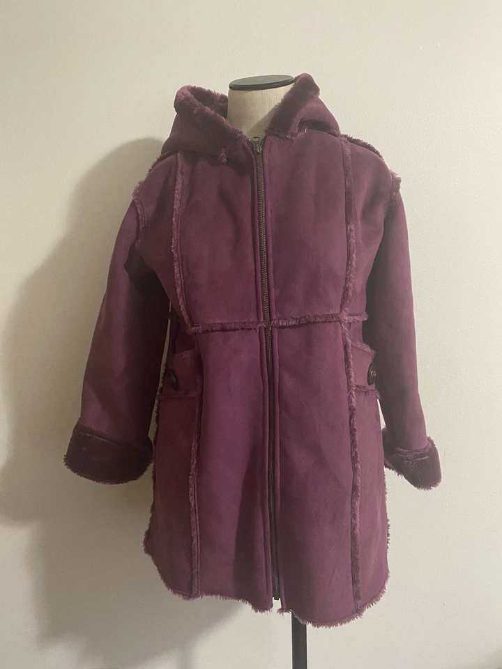 Abrigo Chaqueta Widgeon Niñas Talla 12 Imitación Piel y Gamuza Foto 3 de 4