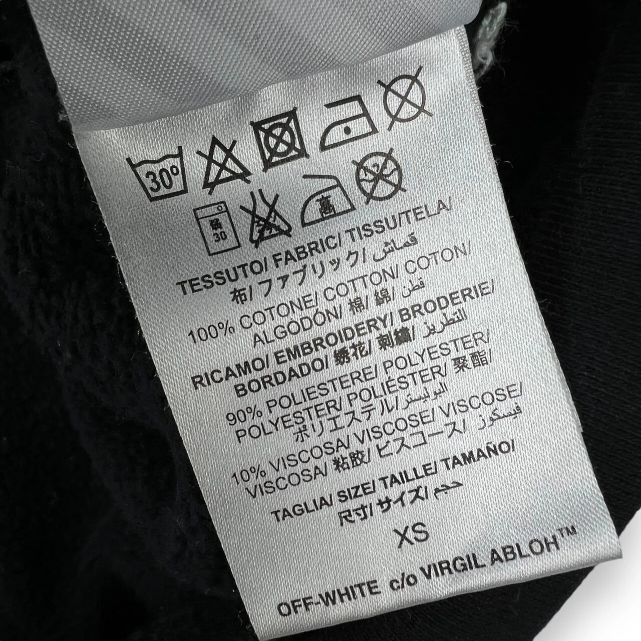 Felpa con cappuccio ricamata Off White Ferns