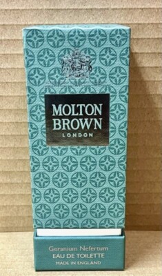 Molton Brown GERANIUM NEFERTUM 1.7 oz Eau De Toilette Spray 50ml Brand New Seal