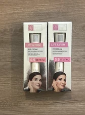 Global Beauty Care X2  Lift & Firm Eye Cream With Collagen & Peptides 0.5oz/15ml