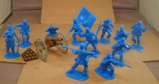 Lot of 11 Blue Union ACW Infantry and Artillery with Cannon #2228