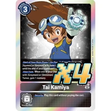4x Tai Kamiya BT12-095 Rare Across Time NM Digimon CCG