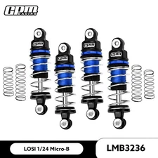 GPM Alloy 6061 Front (32mm)  & Rear (36mm) Shock Set LOSI 1/24 Micro-B / Micro-T