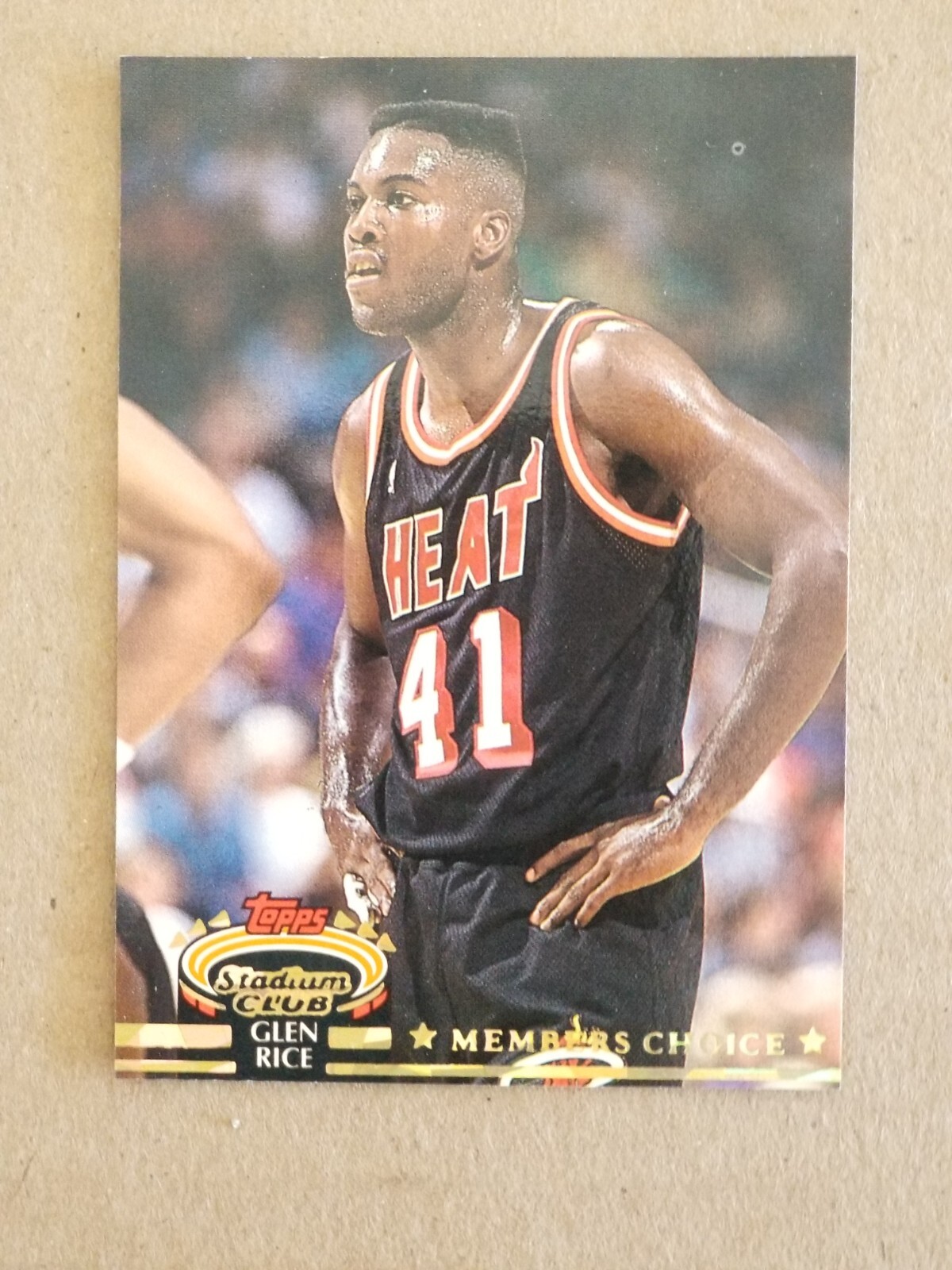 Glen Rice 1992-93 Stadium Club Members Choice #203 Heat