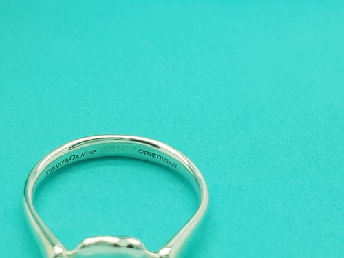 Tiffany & Co. 8mm Bean Sterling Silver Ring size Q UK, 8 US or 57 EU - Picture 5 of 7